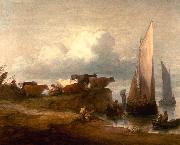 Thomas Gainsborough A Coastal Landscape Spain oil painting artist